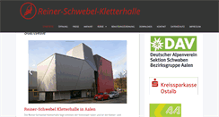 Desktop Screenshot of kletterhalle-aalen.de